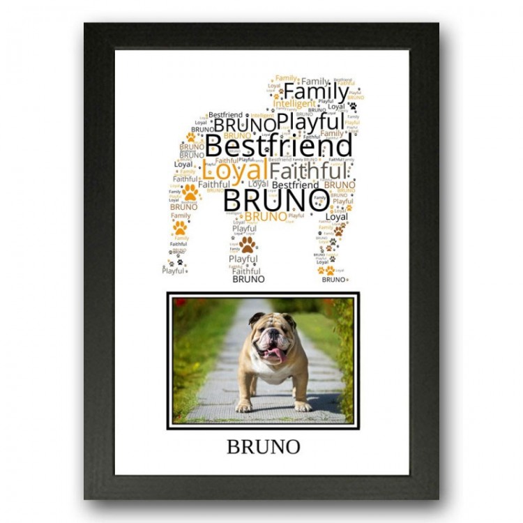 Bulldog Photo Print Gift